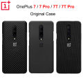 Original Official OnePlus 7 Oneplus 8 Pro 7T 7T Pro Protective Case Karbon Carbon Sandstone Nylon Bumper Case Back Cover Shell. 