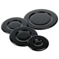 Universal Gas Cooker Hob Burner Cap (Set of 4)  4Pcs Cooker Hob Gas Burner Cap, Iron and Aluminum Black Cooker Hob Gas Burner Cap for Gas Burners. 