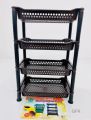 Plastic Vegetable Fruit Rack - 4 Layer Multipurpose Stand Rack. 