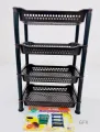 Plastic Vegetable Fruit Rack - 4 Layer Multipurpose Stand Rack. 