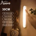 Auoyo LED Long Light 10CM / 30CM Cupboard Wardrobe Bed Light Hanging Magnetic Table Lamp Stepless Dimming USB Rechargeable Eye Protection Reading Study Table Lamp For Room Bedroom. 