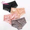Muses Mall Women Briefs See-through Stretchy Pure Color Women Briefs. 