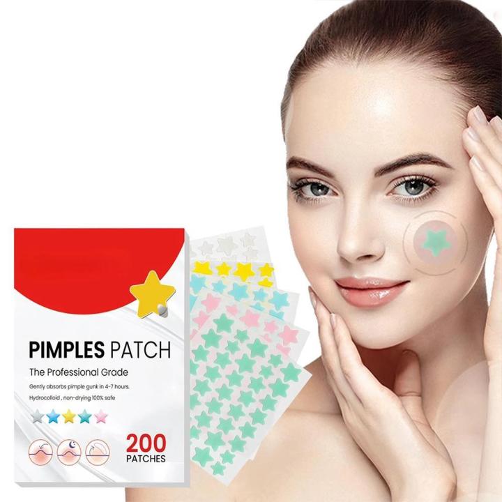 NEW 200pcs Star Pimple Patch Acne Colorful Invisible Acne Removal Skin Care Stickers Face Spot Beauty Makeup Tool