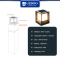 UZBOO Solar Pillar Lamp Modern Outdoor Gate Light Solar Charging IP65 Waterproof Column Lamp Post Lights Courtyard Lamp Headlight Pillar Fence Post Garden lights 4 Colors For Courtyard Fence. 