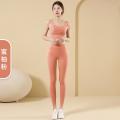 luluYoga Suit Summer Sports Underwear Women's Shockproof High Strength with Chest Pad Fitness Yoga Pants Yoga Summer. 