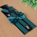 Suspenders Bowtie Sets Mens Women Boys Party Wedding Y-Back Shirt Braces Butterfly Belt Bow Tie Suit Accessories Gift. 