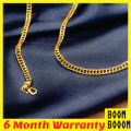 Gold Plated 24Inch Long 4MM DOUBLE Albert Chain High quality product. 