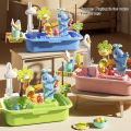 KOKKO Kids Play Sink With Running Water Kitchen Sink Dishwasher Toys With Electric Faucet Fishing Toys For Boys Girls. 