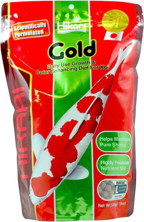 HIKARI KOI GOLD 500g, HIKARI Fish Food Gold Large 500g Packet, KOI Food Large Pellet, HIKARI KOI FOOD 500g
