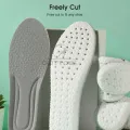 Outtobe Unis ex Shoe Insoles Sport Running Shoes Insoles F ree Cu tting Insoles Breathable Shoe Pad Shock Absorption Non-slip Massage Pads Sweat-absorbent Sports In soles for Walking Running Sports Long Standing. 