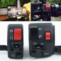 7/8 Inch 22mm ATV Motorcycle Handlebar Control Switches Left Right for Horn Button Turn Signal Fog Light Warning Light. 