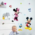 Mickey & Minnie Mickey Mouse Home Decoration star baby children cartoon bedroom room decor wall stickers removable kids nursery decal sticker Wall Decoration Stickers wall deco Mickey Balloon. 