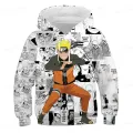 The Latest Autumn and Winter 3D Printing Boy Naruto Fashion Hoodie Clothing Youth Uchibo Sasuke Clothing Children's Clothing. 