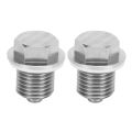 Magnetic Oil Drain Plug, Wide Application Car Oil Drain Plug 1 Pair for Replacement. 