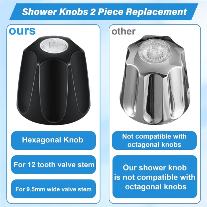 Metal%20Matte%20Black%20Shower%20Knob%202%20Piece%20Replacement,%20for%20Price/%20Tub%20Shower%20Handle,%202%20Faucet%20Handle%20Trim%20Kit%20-%20Image%207