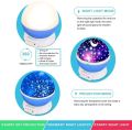 Romantic Sky Star Master Baby Sleep Lighting USB Night Projector Lamp with USB 9 Colour 4 LED Rotation (Multicolour). 