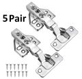 Pantry Cabinet Hinges, Soft Close Wardrobe Door Hinges, 110 Degree Kitchen Cupboard Hinges with Screws, Standard Mechanism Hydraulic Hinges Full Overlay Straight Arm. 