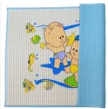Baby Cot Sheet Rubber Cot Sheet Cot Sheet Air Filled Printed Size - 90cm x 60cm. 