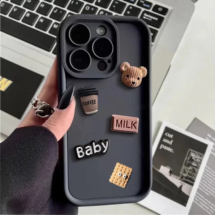 HOT%20Cute%203D%20Bear%20Coffee%20Cartoon%20Silicone%20Case%20For%20iPhone%2015%2012%2011%2013%2014%20Pro%20Max%2016%20Pro%207%208%20Plus%20X%20XS%20XR%2015pro%20Cases%20Soft%20Matte%20Cover%20-%20Image%202