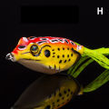 Artificial Silicone Soft Fishing Lures Treble Hooks 6cm 4.5g Topwater Ray Frog Conbo. 