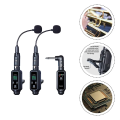 UHF Wireless Saxophone Microphone System Professional Clip-on Radio Microphone for Stage Performance Instruments. 