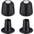 Metal Matte Black Shower Knob 2 Piece Replacement, for Price/ Tub Shower Handle, 2 Faucet Handle Trim Kit. 