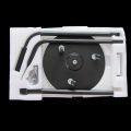 Under Vehicle Inspection Mirror - 12-Inch Diameter Security Mirror with Wheels and LED Light. 
