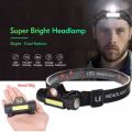Portable mini High Power LED Headlamp Built-in Battery T6+COB USB Rechargeable Headlight Waterproof Head Torch Head Lamp. 