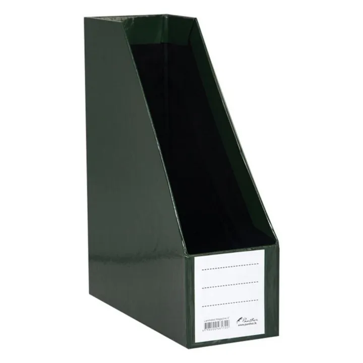 Magazine Holder Laminated 4" - Dark Green
