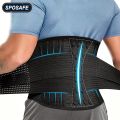Adjustable Back Lumbar Support Belt Breathable Waist Brace Strap for Lower Back Pain Relief, Scoliosis, Herniated Disc, Sciatica. 