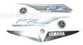 Yamaha Fz V1 Blue Bike Full Sticker kit. 