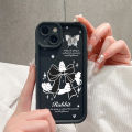 TA for Infinix Note 50 4G Note 50 Pro 4G Back Cover Soft Square Ladder Cute Bowknot Rabbit Mobile Cover Silicone Camera Protection Phone Case. 