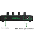 6 Channels Mini Headphone Amplifier HA400 for Music. 