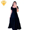 Women Evening Dress Elegant Off Shoulder Maxi Dress with Pleated Hem for Women Perfect for Evening Events in Asia Women Large Hem Dress. 