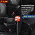 underframe】 For Fiat 500 Armrest Box Store Content Storage Box with Holder USB Interface. 