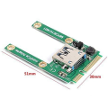 2X Mini PCI-E To USB3.0 Adapter Card PCIe To USB 3.0 Adapter, Suitable for Notebook Computers. 