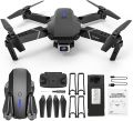 E88 Pro Drone with 4K Camera, WiFi FPV 1080P HD Dual Foldable RC Quadcopter Altitude Hold, Headless Mode, Visual Positioning, Auto Return Mobile App Control, Black, 7.83 x 7.17 x 2.87 inches. 