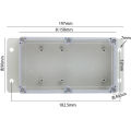 Plastic Pc Clear Transparent Box Fixed Ear Waterproof Enclosure Electronic Circuit Project Box Instrument Wall Junction Housing. 