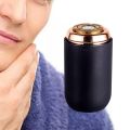 Men's Electric Razor Pocket Size Mini Portable Shaver Wet and Dry Razor USB Rechargeable One-Button Easy-to-Use Charging. 