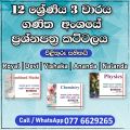Chemistry, Physics, Com. Maths Grade 12 3rd Term test School Papers With Marking Schemes. 