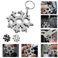 Snowflake Multitool 16-in-1 Snow Multi-Tool Screwdriver Bike Tools Keychain Bag Tag M4 M5 M6 Hex Wrench Key Bottle Opener. 