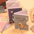 dairy books for girls 5Pcs 8cmx6cm 20pages/sheet Retro Notepad Book Cartoon Image Notebook Vintage For Kids Stationery. 