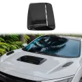 Car Universal Bright Black Hood Vent Air Outlet Cover for Infiniti Mazda Tesla Hood Scoop Air Flow Intake Vent Cover. 
