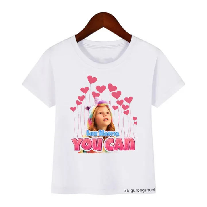 Kawaii%20Girls%20T-Shirts%20Cute%20Like%20Nastya%20Kids%20Tshirt%20Summer%20Girls%20Clothes%20Children's%20T%20Shirts%20White%20Pink%20Short%20sleeve%20Tops%203-13Y%20-%20Image%203