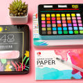 36/48 Colors Watercolor Paint in Delicate Box Solid Watercolors With Paint Brush Watercolor Paper Painting Set Art Supplies. 