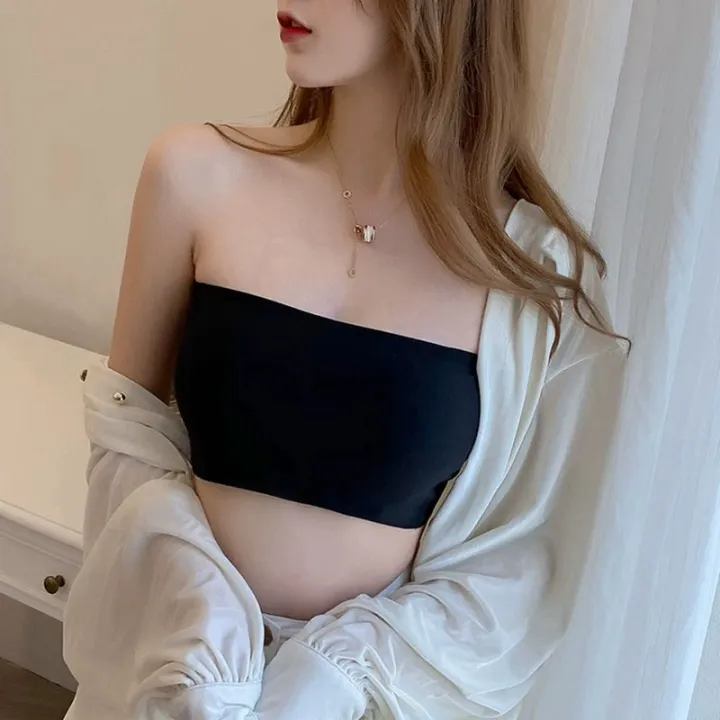 Girls%20Ice%20Silk%20Strapless%20Bra%20Seamless%20Crop%20Tube%20Top%20Bralette%20for%20Women%20Soft%20Bras%20Large%20Size%20Bustier%20Tops%20Summer%20Underwear%20-%20Image%203