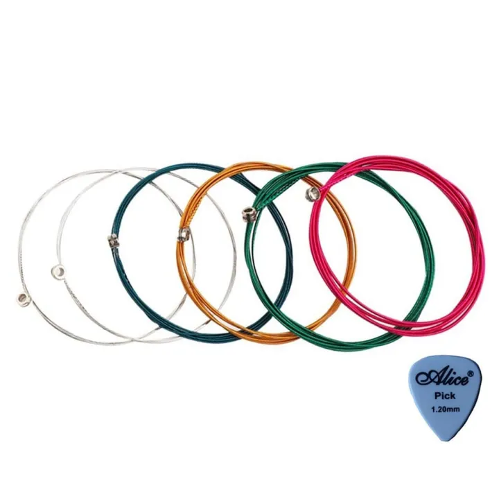Colorful%20Rainbow%20Guitar%20Strings%20E-A%20(1%20Set%206pcs)%20for%20Acoustic%20Folk%20Guitar%20Classic%20Guitar%20Multi%20Color%20Guitar%20Strings%20/%20Wire%20Set%20-%20Image%202