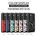 Lenuo For Infinix Hot 50 4G Back Cover Anti-fall Fashion Protective Shockproof Casing Armor Hard Bracket Protection Phone Case. 