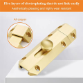 NCANRUI Door Locks, Brass Mount Sliding Door Locks, Door Latches for Bedroom/Bathroom/Cabinet (Gold). 