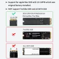 ACASIS USB C 3.2 12+16 PIN SSD Enclosure for MacBook Pro,MacBook Air, Mac Pro, iMac and Mac mini from 2013 to 2017 Enclosure with M.2 Nvme SSD adapter MAC3W. 